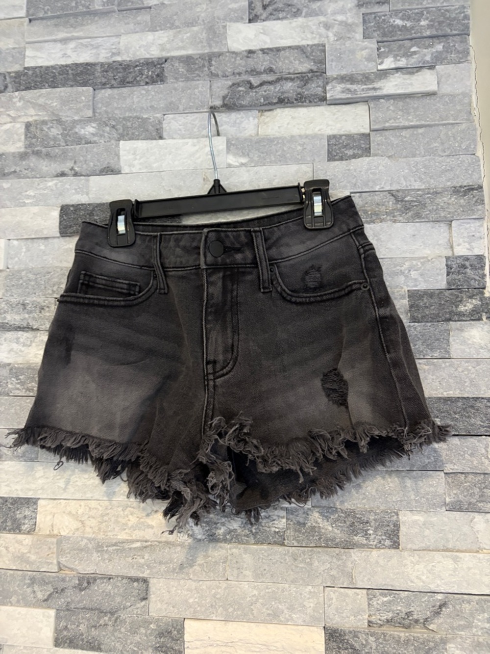 LTJ letter to juliet women's black denim shorts size xsmall